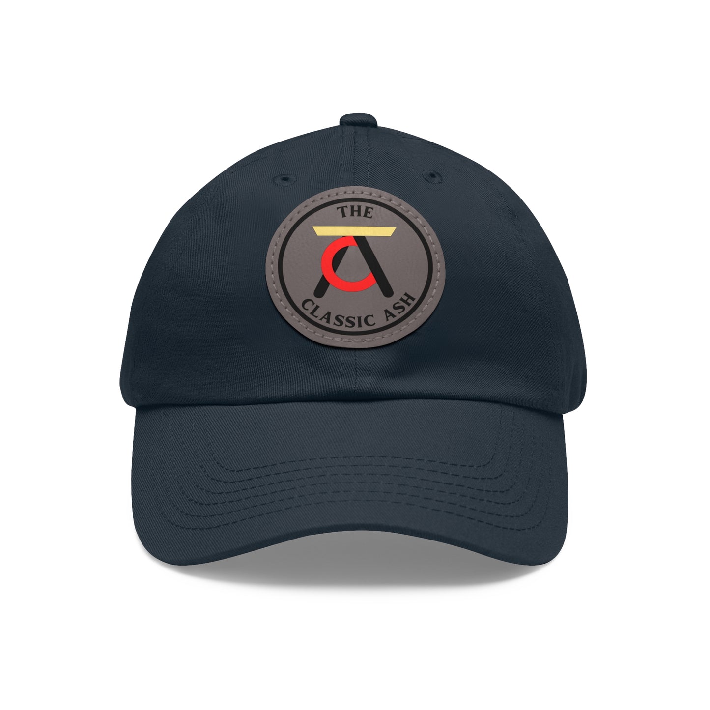 TCA Dad Hat - Tri Color with Leather Patch (Round)