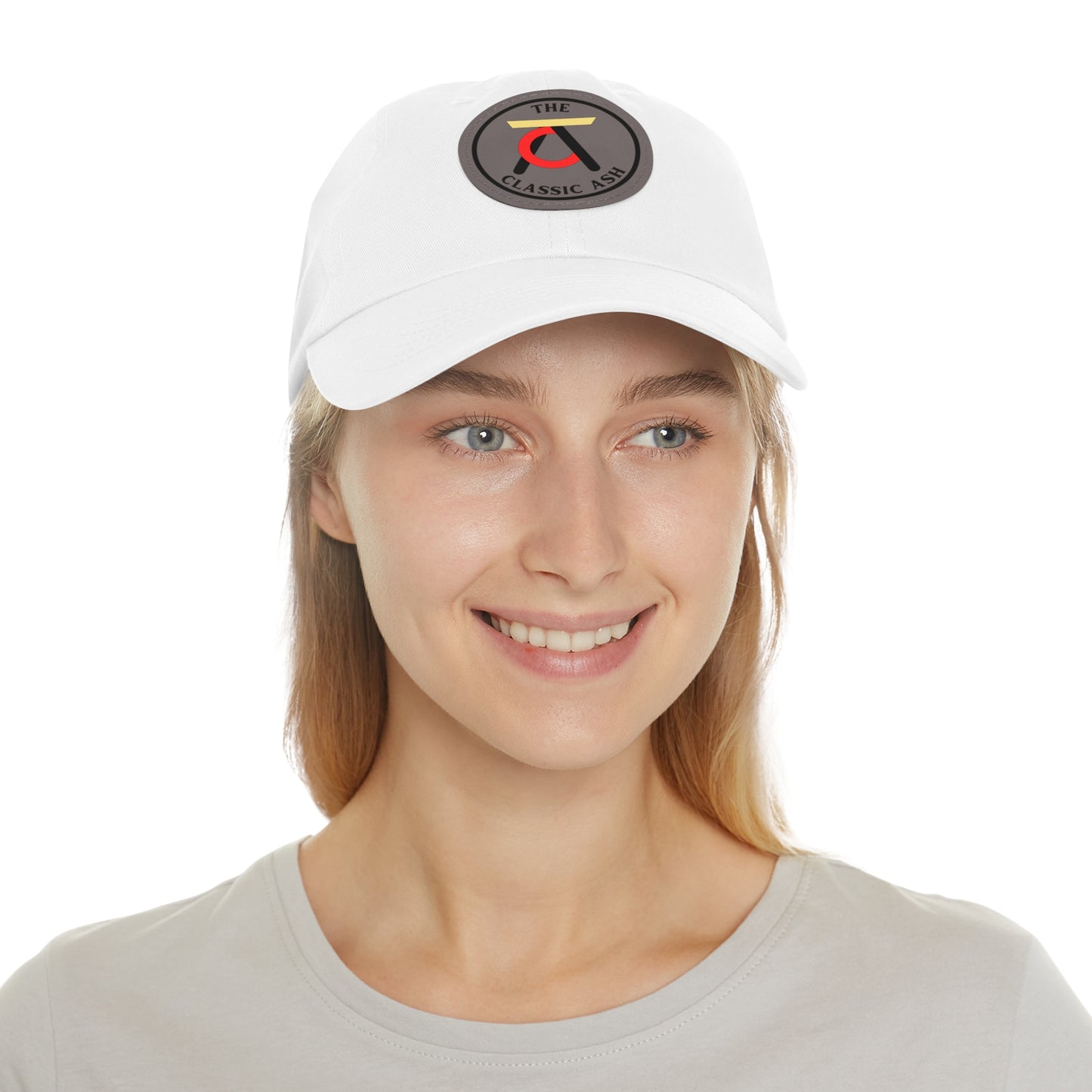 TCA Dad Hat - Tri Color with Leather Patch (Round)