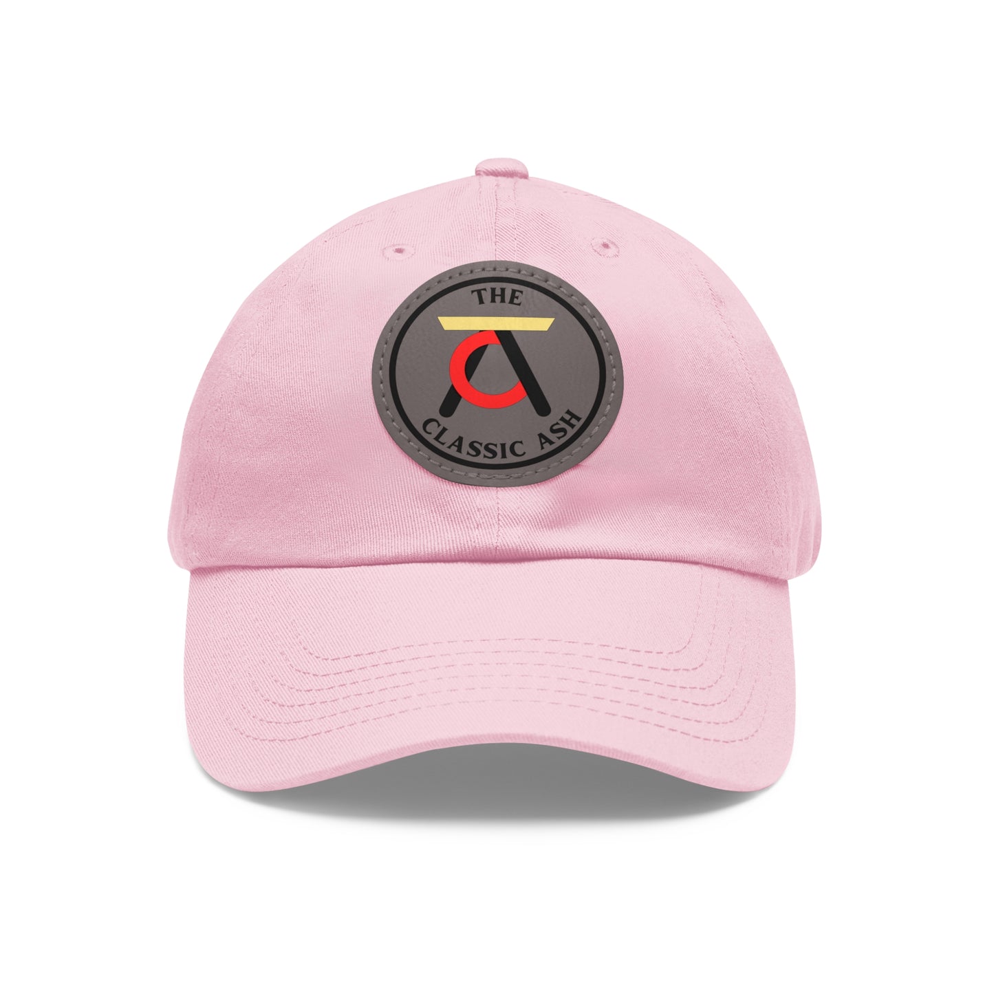 TCA Dad Hat - Tri Color with Leather Patch (Round)