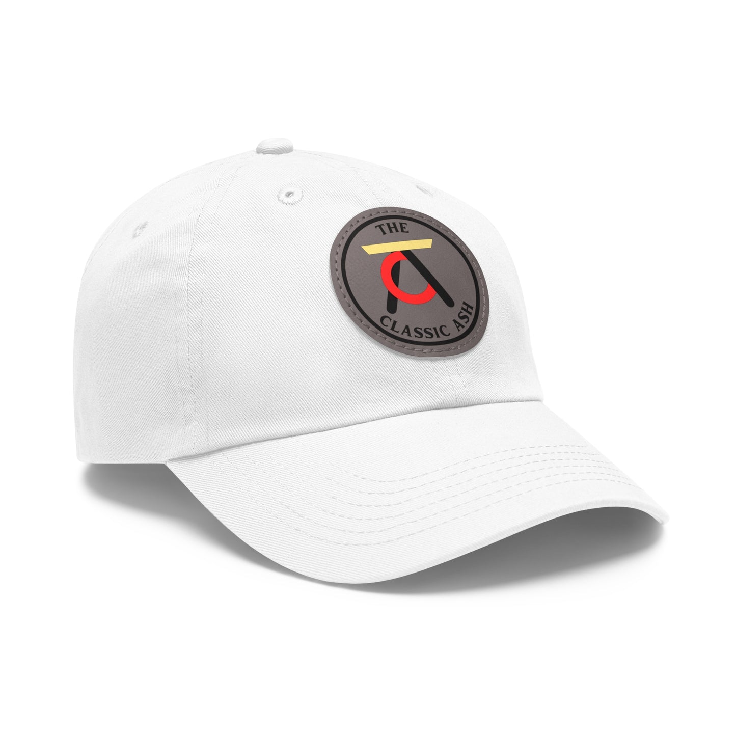 TCA Dad Hat - Tri Color with Leather Patch (Round)