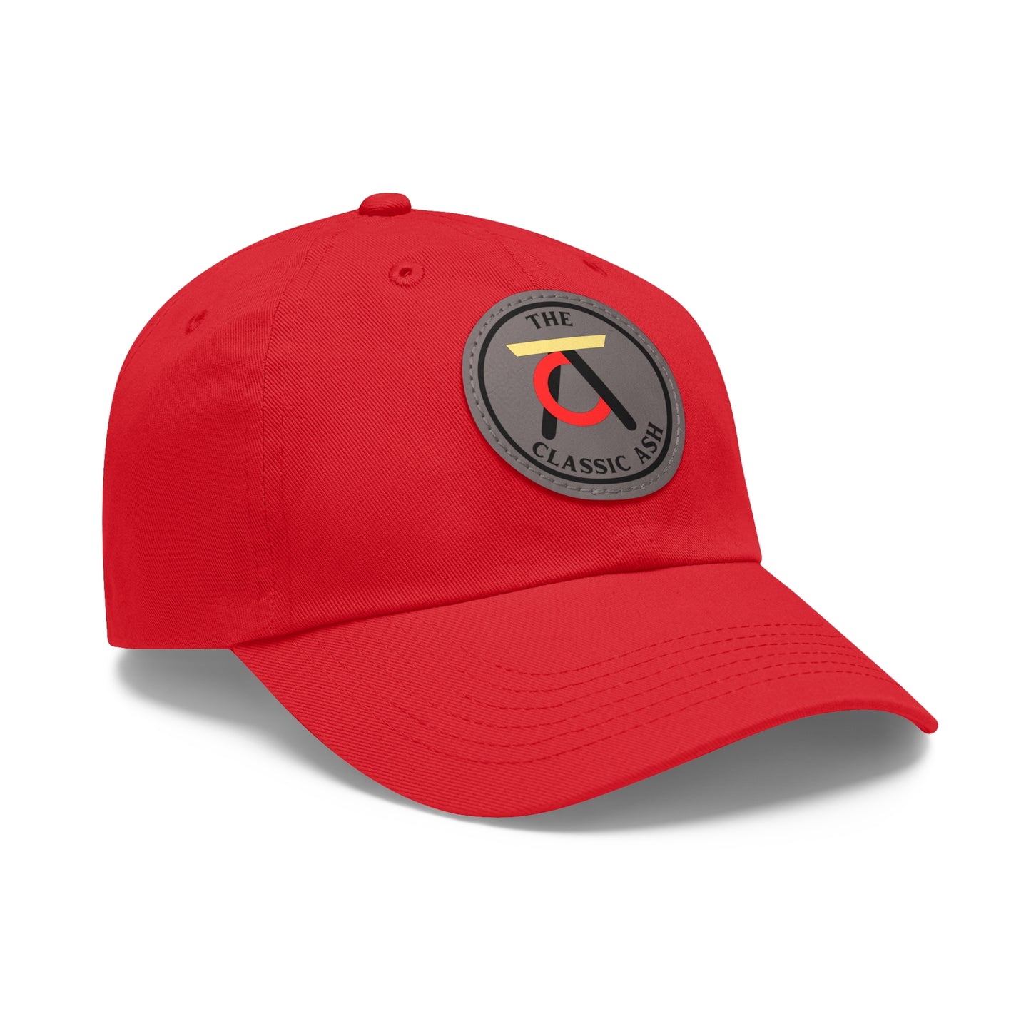 TCA Dad Hat - Tri Color with Leather Patch (Round)