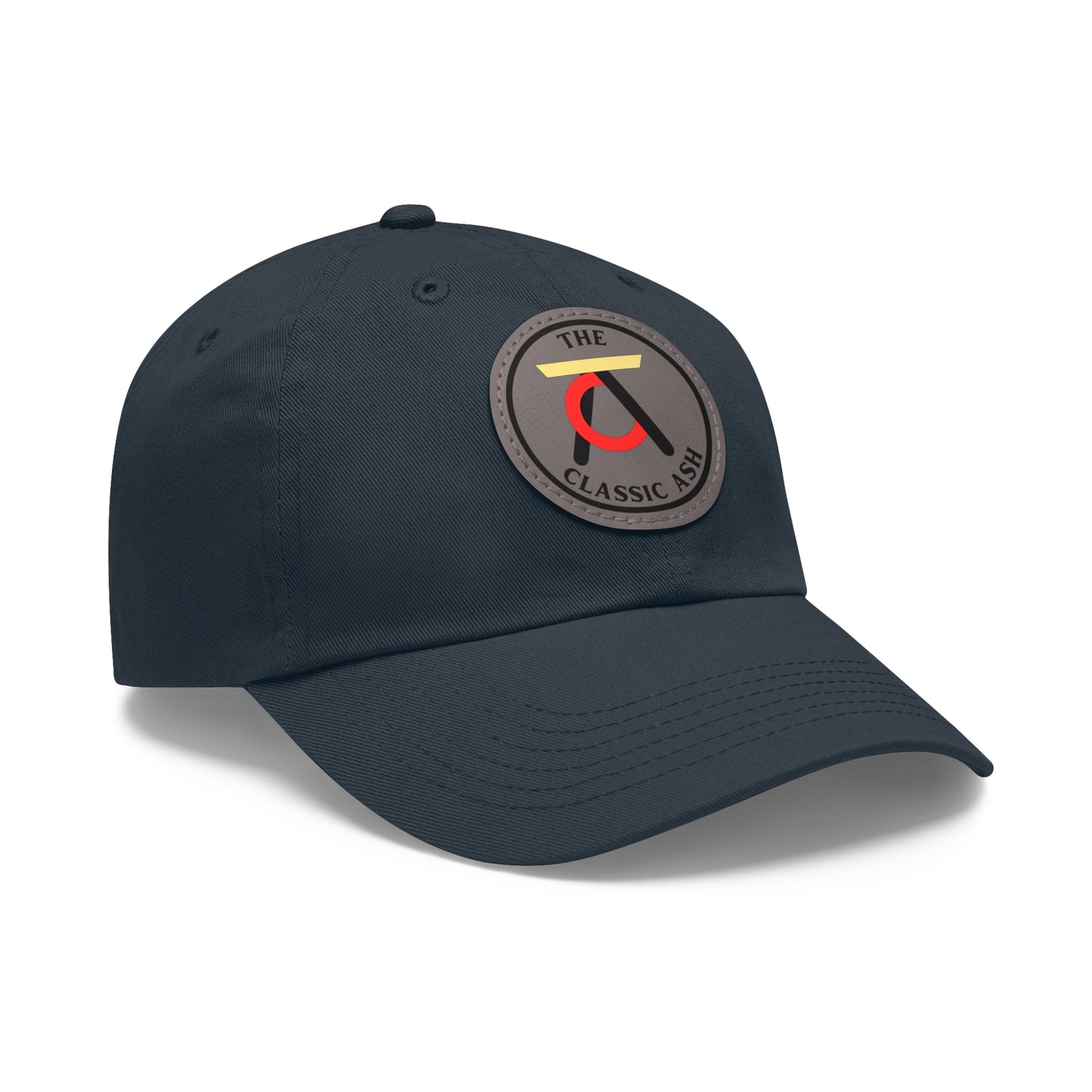 TCA Dad Hat - Tri Color with Leather Patch (Round)