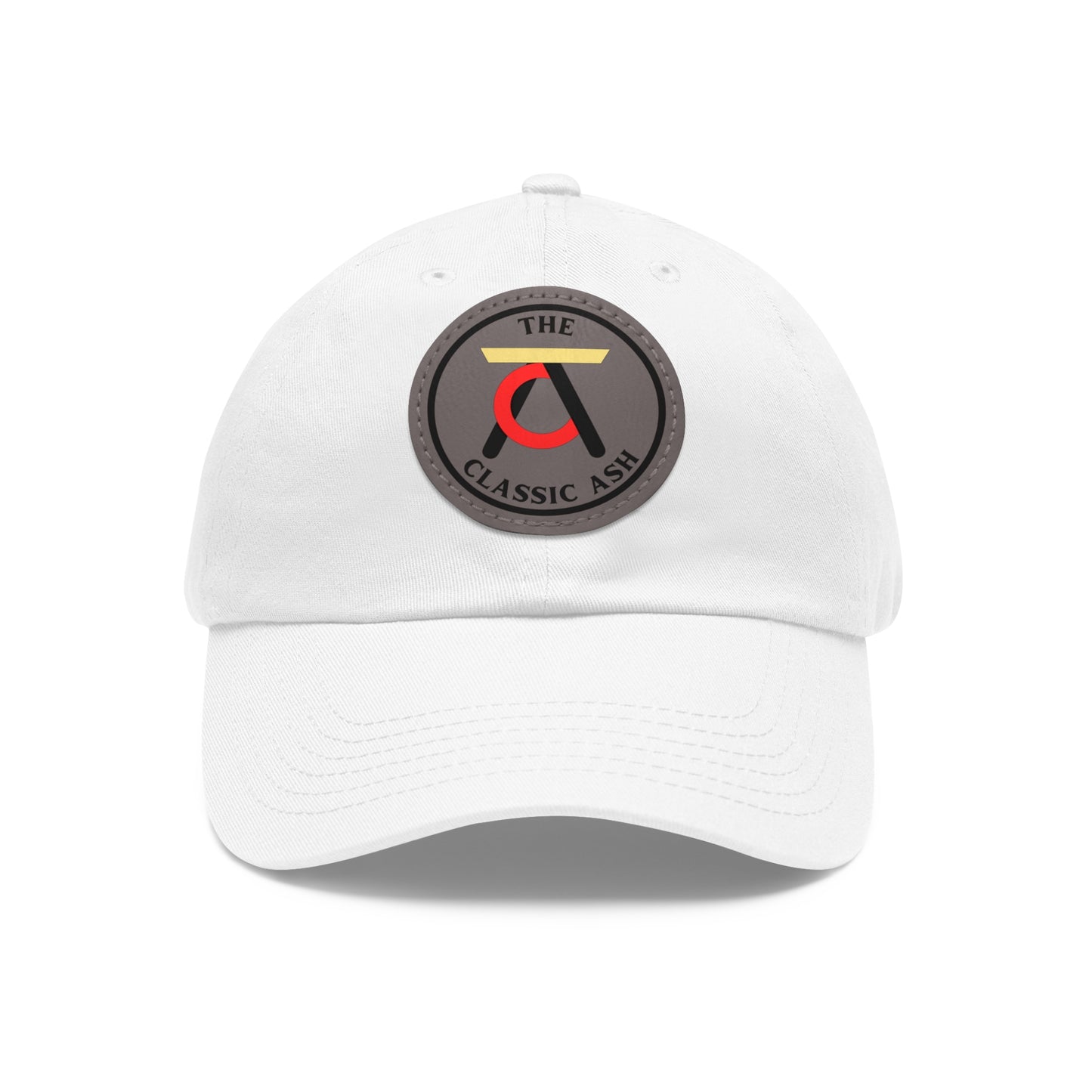 TCA Dad Hat - Tri Color with Leather Patch (Round)