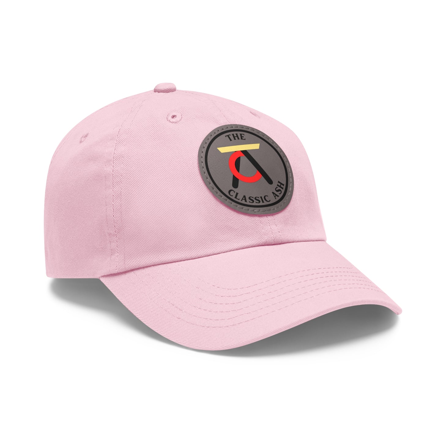 TCA Dad Hat - Tri Color with Leather Patch (Round)