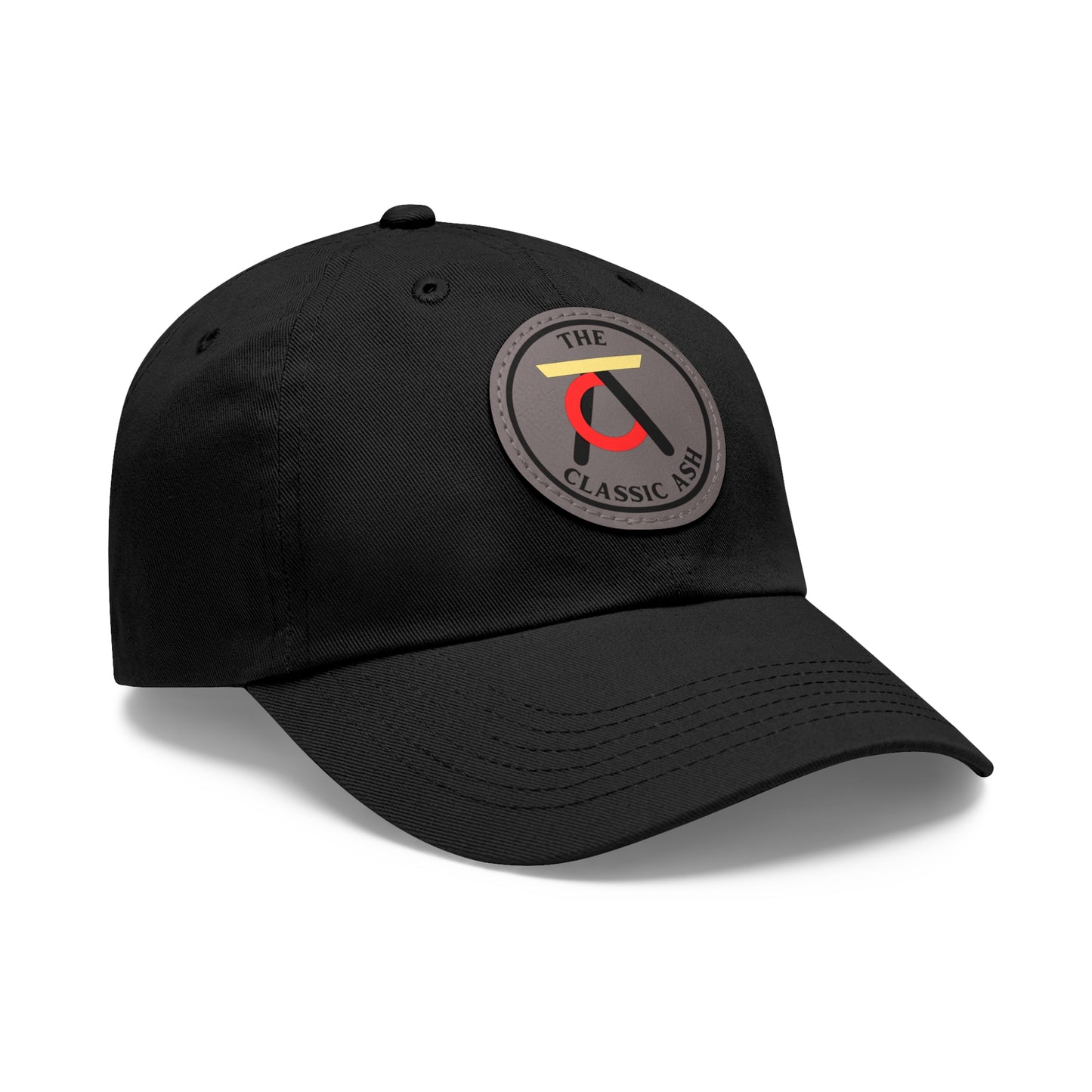 TCA Dad Hat - Tri Color with Leather Patch (Round)