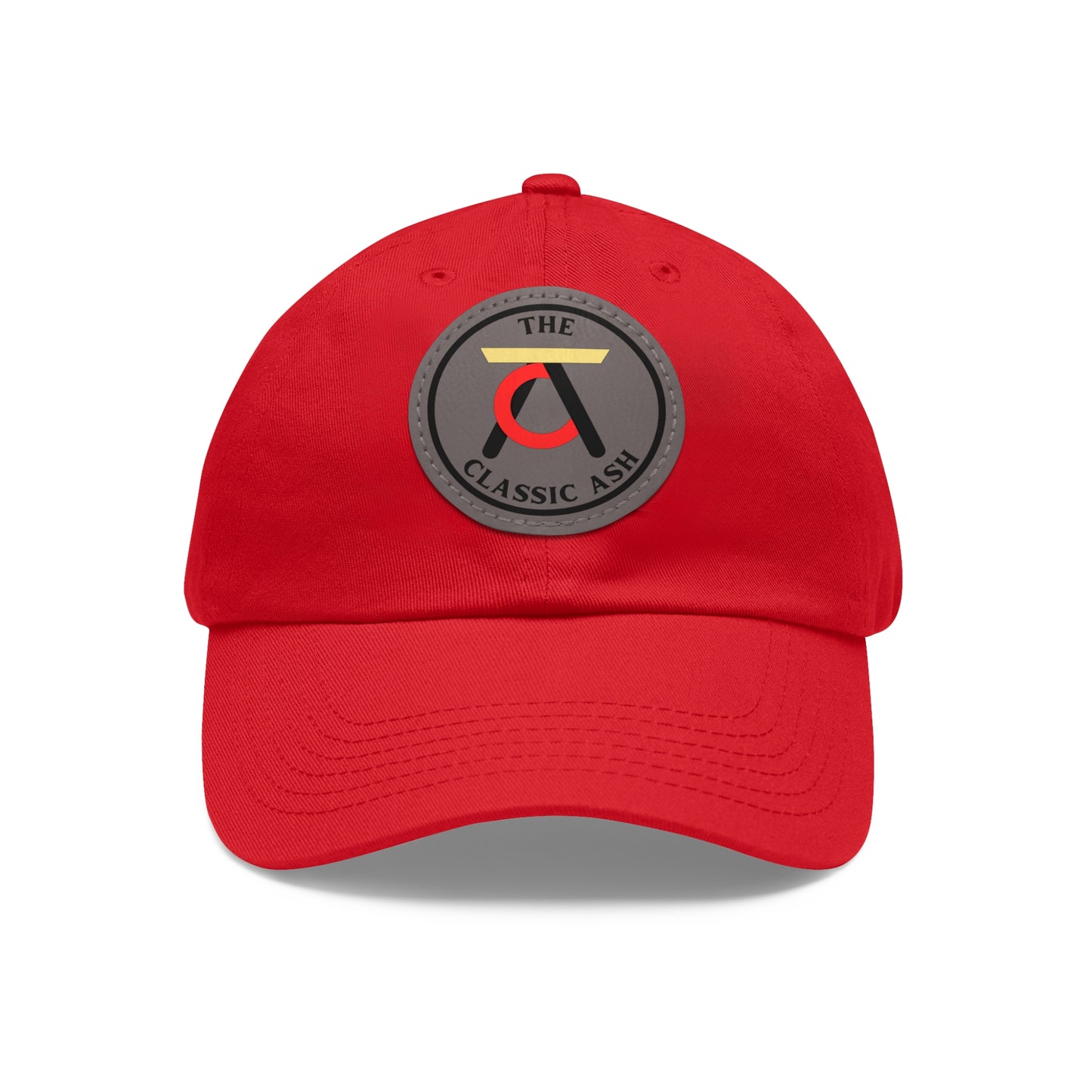 TCA Dad Hat - Tri Color with Leather Patch (Round)