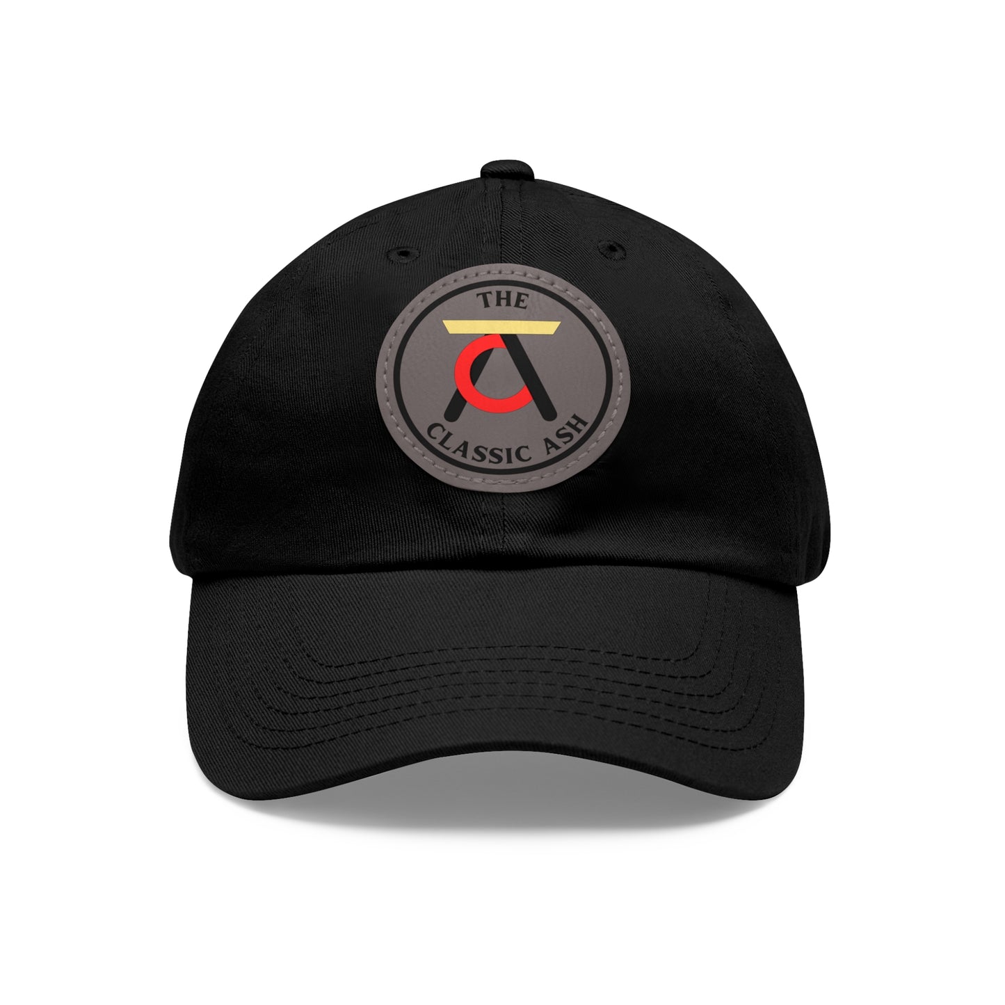 TCA Dad Hat - Tri Color with Leather Patch (Round)