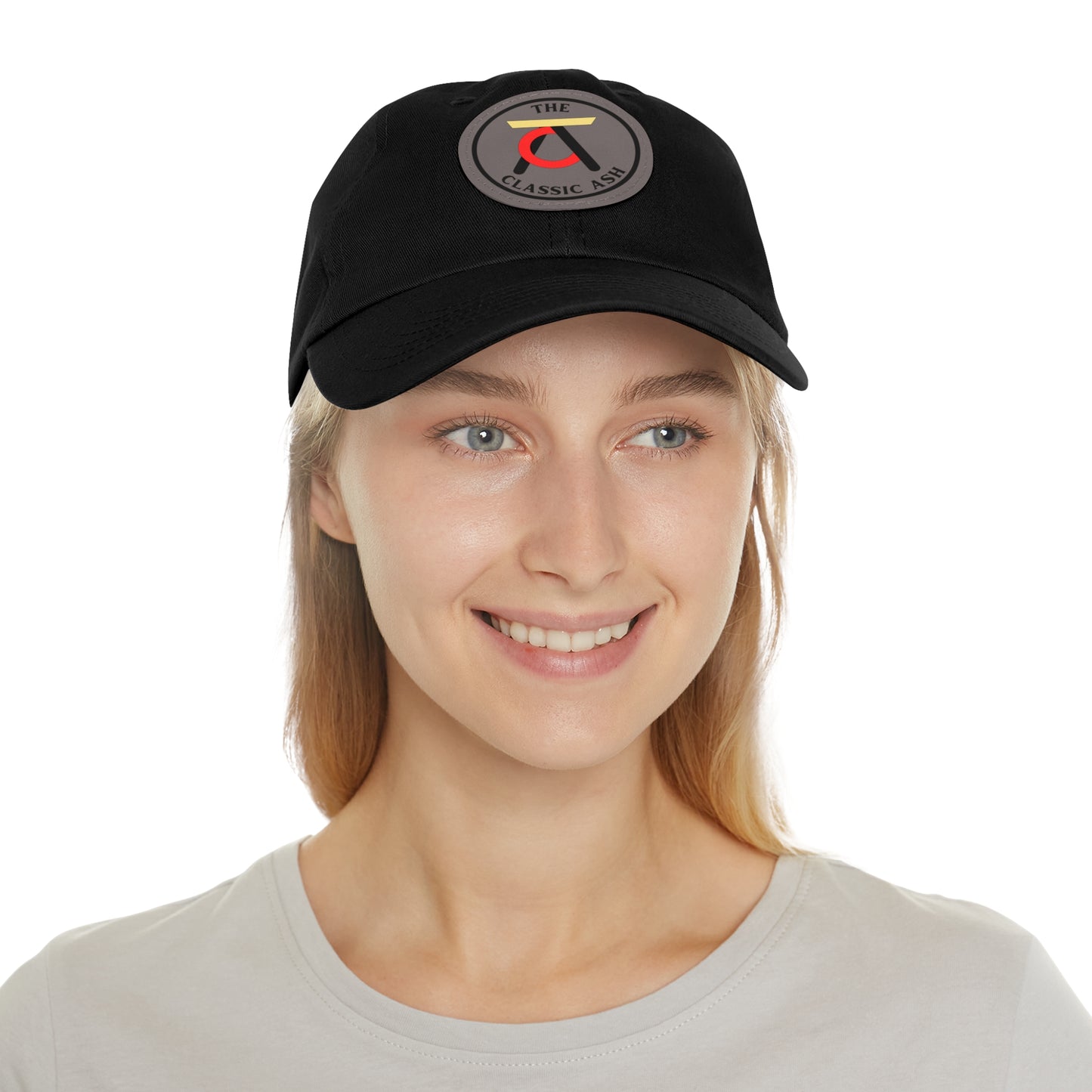 TCA Dad Hat - Tri Color with Leather Patch (Round)